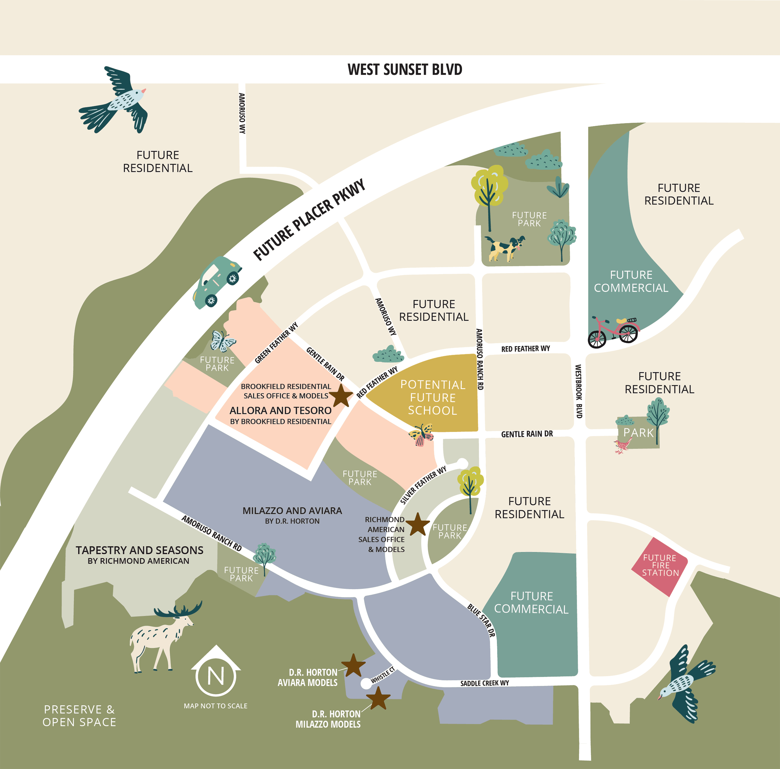Community Map | Amoruso Ranch in Roseville, CA